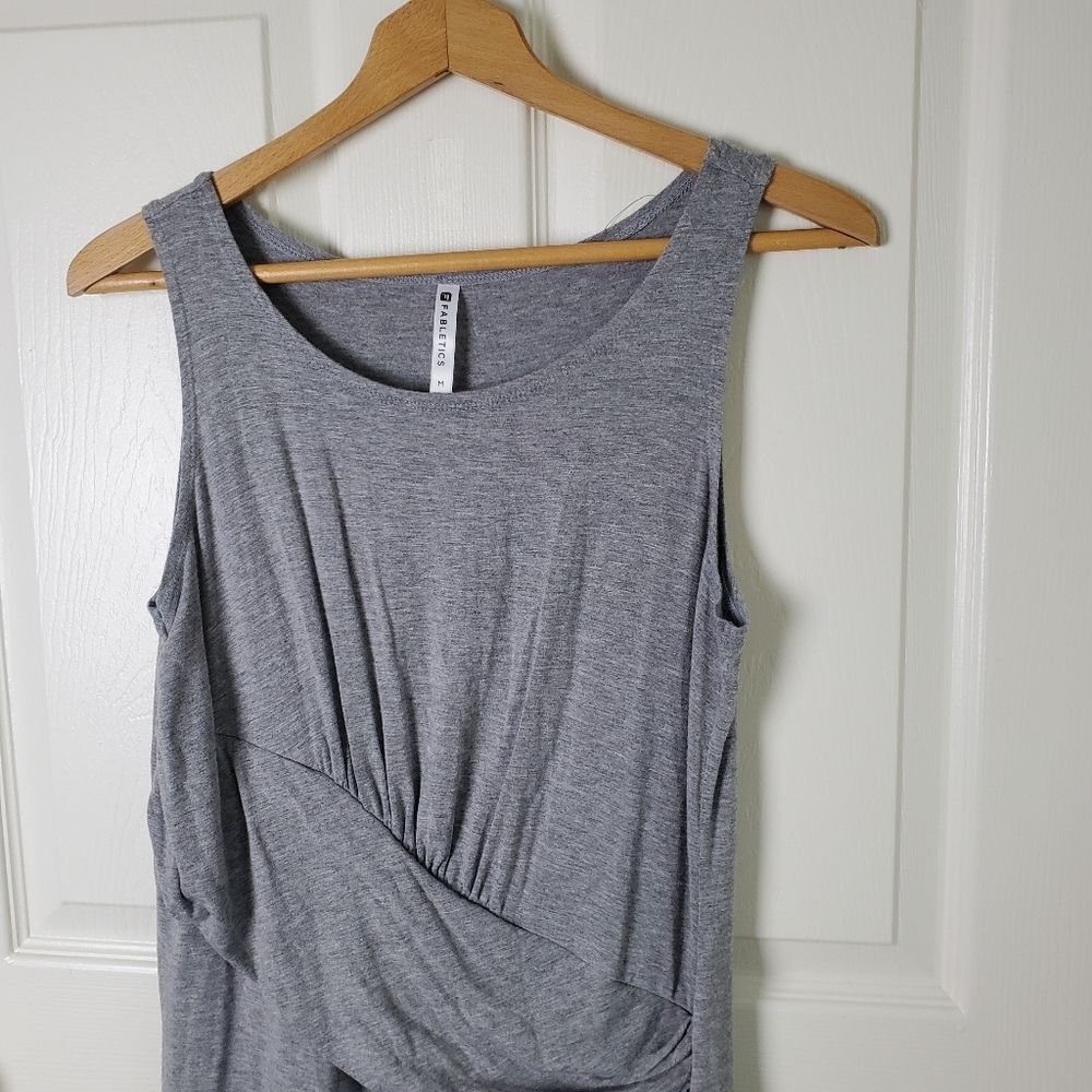 Fabletics Retta Gray Midi Dress Size M - Picture 4 of 6